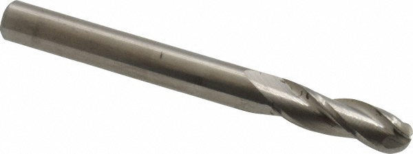 Hertel E599924734 Ball End Mill: 0.25" Dia, 0.75" LOC, 3 Flute, Solid Carbide Image