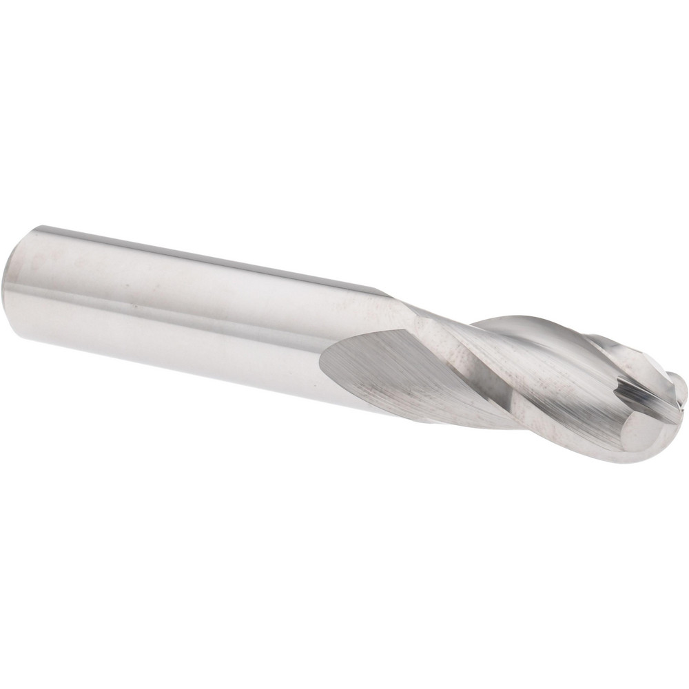 Hertel E599924739 Ball End Mill: 0.5" Dia, 1" LOC, 3 Flute, Solid Carbide Image