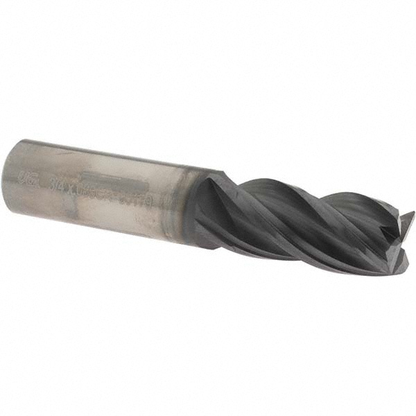 OSG VG434-7500 Corner Radius End Mill: 3/4" Dia, 1-1/2" LOC, 0.03" Radius, 4 Flutes, Solid Carbide Image