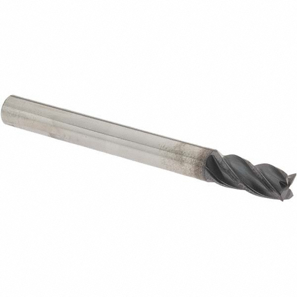 OSG VG441-2500 Square End Mill: 1/4 Dia, 7/16 LOC, 1/4 Shank Dia, 2-1/2 OAL, 4 Flutes, Solid Carbide Image