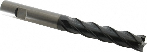 OSG VG441-6254 Square End Mill: 5/8 Dia, 3 LOC, 5/8 Shank Dia, 6 OAL, 4 Flutes, Solid Carbide Image