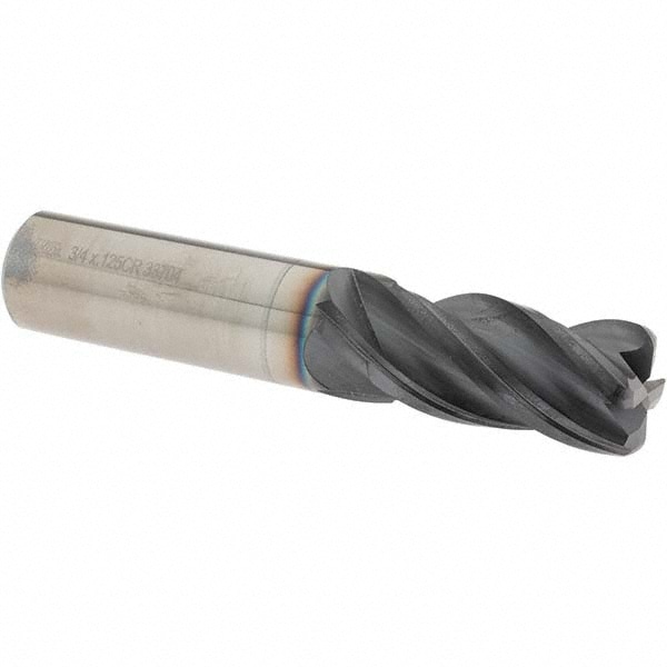 OSG VG434-7503 Corner Radius End Mill: 3/4" Dia, 1-1/2" LOC, 1/8" Radius, 4 Flutes, Solid Carbide Image