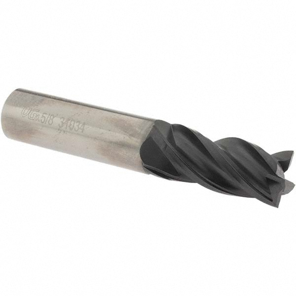 OSG VG441-6251 Square End Mill: 5/8 Dia, 1-1/4 LOC, 5/8 Shank Dia, 3-1/2 OAL, 4 Flutes, Solid Carbide Image