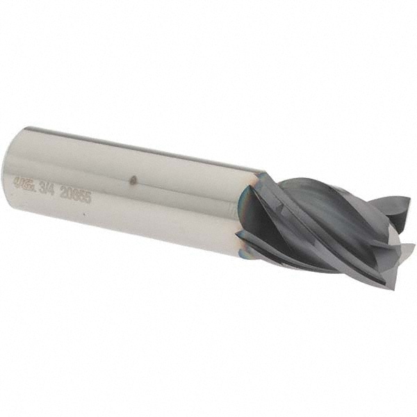 OSG VG441-7506 Square End Mill: 3/4 Dia, 7/8 LOC, 3/4 Shank Dia, 3-1/2 OAL, 4 Flutes, Solid Carbide Image