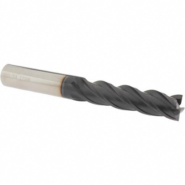 OSG VG441-7504 Square End Mill: 3/4 Dia, 3 LOC, 3/4 Shank Dia, 6 OAL, 4 Flutes, Solid Carbide Image