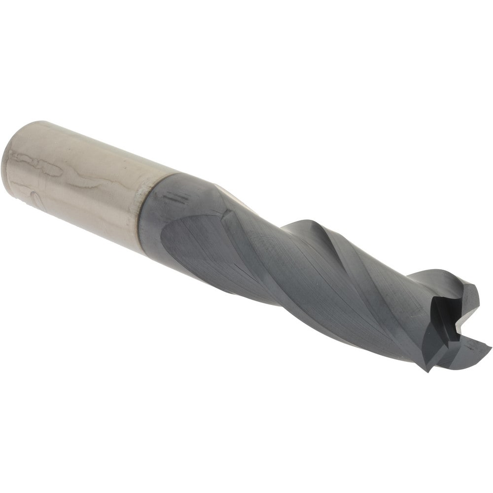 Hertel 750681 Square End Mill: 3/4 Dia, 2-1/4 LOC, 3/4 Shank Dia, 5 OAL, 3 Flutes, Solid Carbide Image