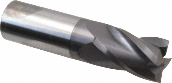 Hertel 750281 Square End Mill: 1 Dia, 1-1/2 LOC, 1 Shank Dia, 4 OAL, 4 Flutes, Solid Carbide Image