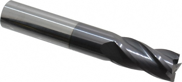 Square Single End Cutting Tools Inch 9//16/" HSS Endmill 4 Flutes 1//2/" Shank Dia