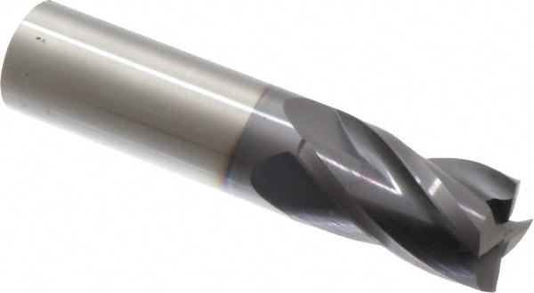 Hertel 750261 Square End Mill: 7/8 Dia, 1-1/2 LOC, 7/8 Shank Dia, 4 OAL, 4 Flutes, Solid Carbide Image