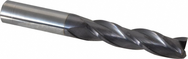 Hertel 750529 Square End Mill: 1/2 Dia, 2 LOC, 1/2 Shank Dia, 4 OAL, 3 Flutes, Solid Carbide Image