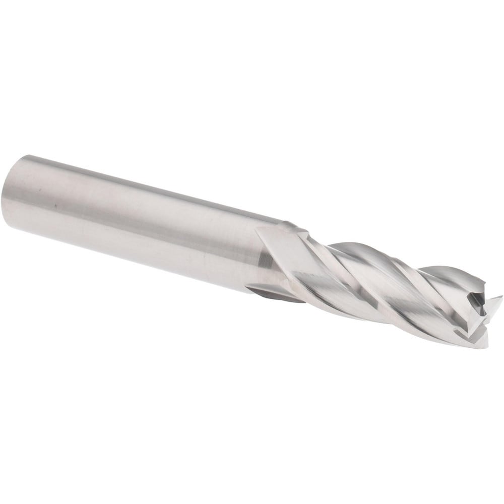 Hertel 750155 Square End Mill: 11/32 Dia, 7/8 LOC, 3/8 Shank Dia, 2-1/2 OAL, 4 Flutes, Solid Carbide Image