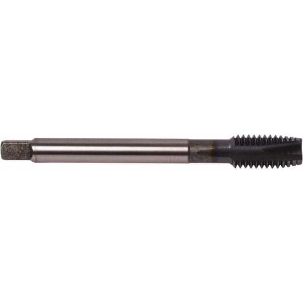 High-Speed Steel Spiral Flute Tap Union Butterfield 1591 UNC Heavy-Duty Round Shank with Square End Black Oxide Finish Bottoming Chamfer 1/2-13 Thread Size 