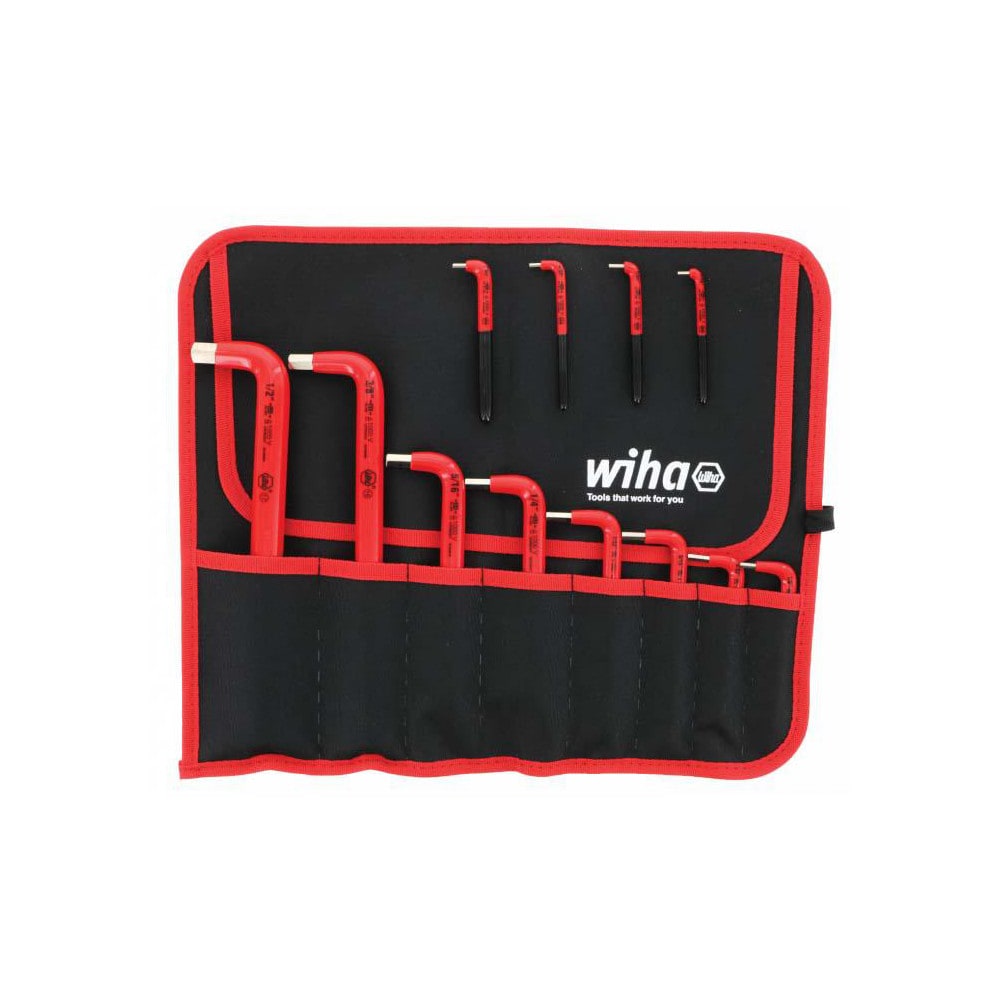 Wiha 13694 12 Piece Insulated L-Key Ball End Hex Key Set 