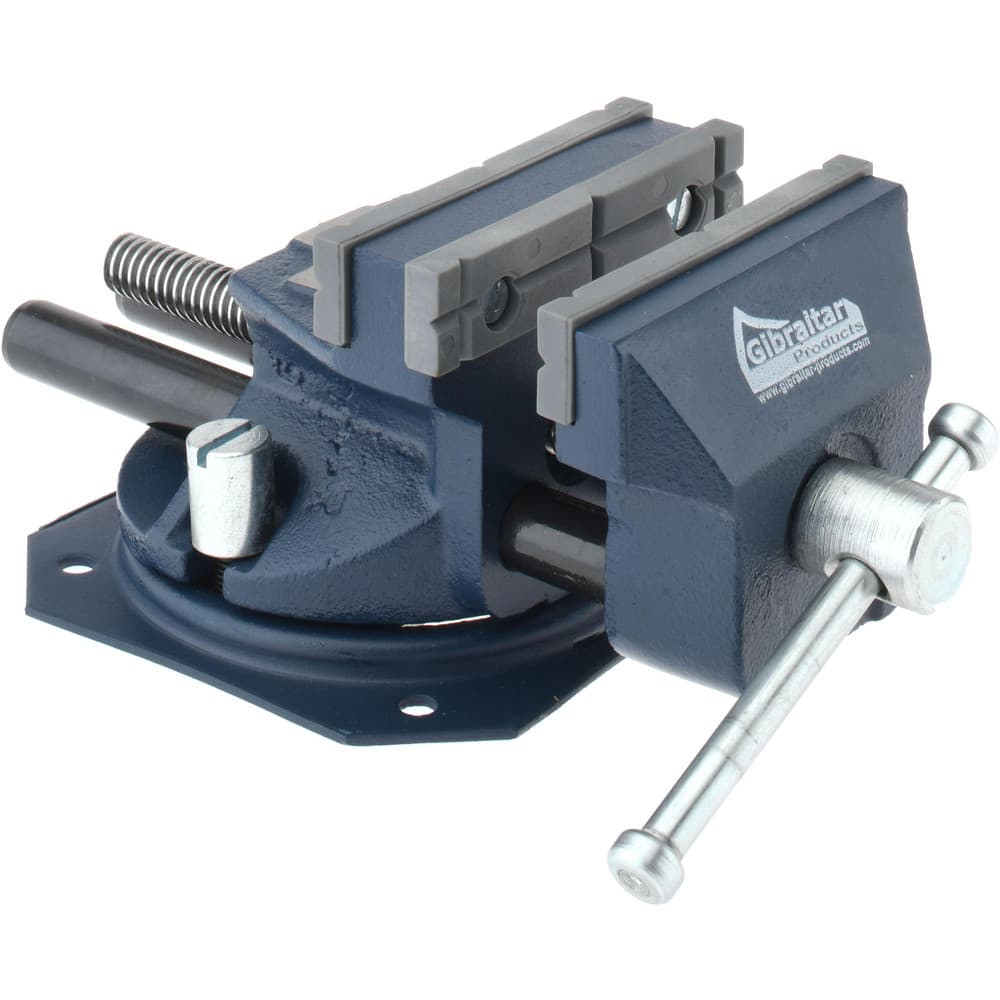 Gibraltar RV/75-175 3-1/2" Jaw Width x 7" Jaw Opening, 1-1/2" Throat Depth, Bench & Pipe Combination Vise 
