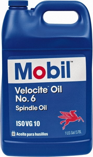 Mobil 100848 Spindle Machine Oil: ISO 10, 1 gal, Container 