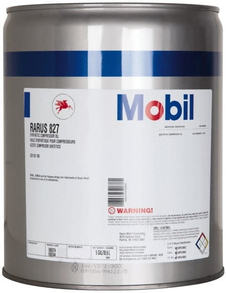 Mobil 104820 5 Gal Pail, ISO 100, SAE 30, Air Compressor Oil 