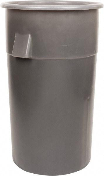 Bayhead Products PT-55-G 55 Gal Round Gray Trash Can Image