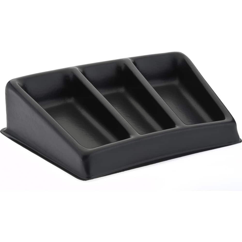 Bayhead Products BA-3 3 Compartment Black Small Parts Assembly Tray 