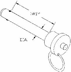 Value Collection - Quick-Release Pin: T-Handle, 3/8