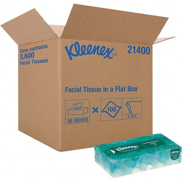 Facial Tissue; Container Style: Flat Box ; Ply: 2.000 ; Tissue Color: White ; Recycled Fiber: No ; Boxes per Case: 36