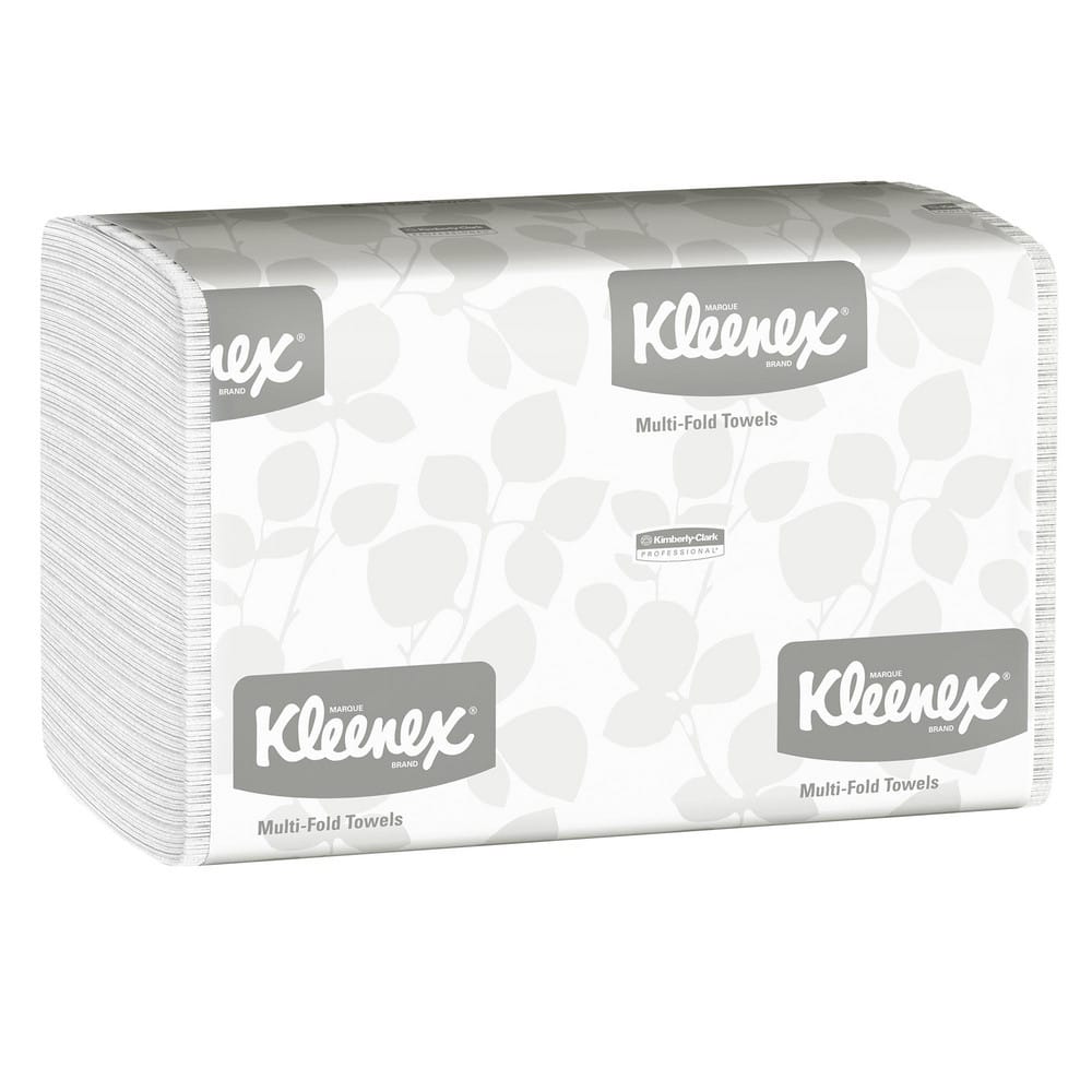 Kleenex 1890 Paper Towels: Multifold, 16 Rolls, 1 Ply, Recycled Fiber, White 