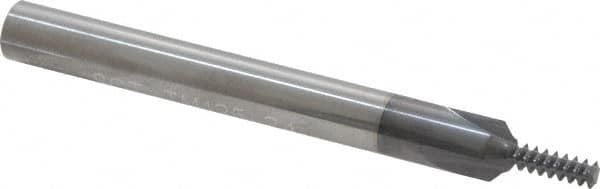 Scientific Cutting Tools TM125-24N Straight Flute Thread Mill: #10 to 24, Internal, 3 Flutes, 1/4" Shank Dia, Solid Carbide 