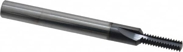 Scientific Cutting Tools TM170-28A Straight Flute Thread Mill: 1/4-28, Internal, 3 Flutes, 1/4" Shank Dia, Solid Carbide 