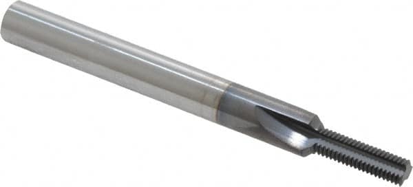 Scientific Cutting Tools TM170-40A Straight Flute Thread Mill: 1/4-40, Internal, 3 Flutes, 1/4" Shank Dia, Solid Carbide 