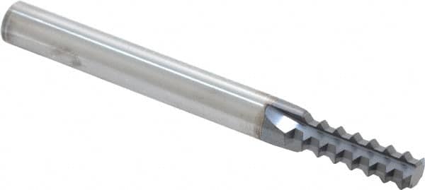 Scientific Cutting Tools TM250-20A Straight Flute Thread Mill: 3/8-20, External & Internal, 4 Flutes, 1/4" Shank Dia, Solid Carbide 