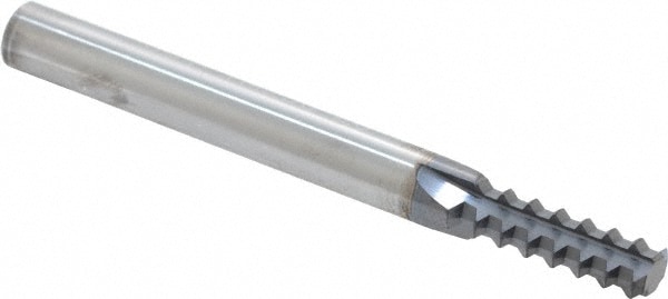 Scientific Cutting Tools TM250-20A Straight Flute Thread Mill: 3/8-20, External & Internal, 4 Flutes, 1/4" Shank Dia, Solid Carbide Image