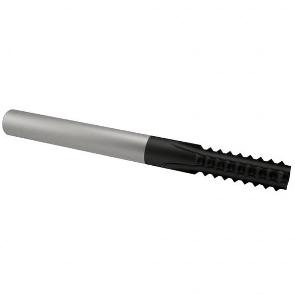Scientific Cutting Tools TM250-24A Straight Flute Thread Mill: 3/8-24, External & Internal, 4 Flutes, 1/4" Shank Dia, Solid Carbide 