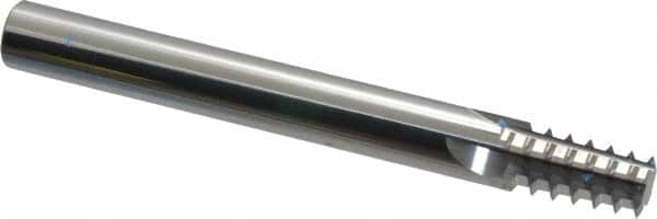 Scientific Cutting Tools TM33518NPT Straight Flute Thread Mill: 1/4-18 & 3/8-18, External & Internal, 4 Flutes, 3/8" Shank Dia, Solid Carbide 