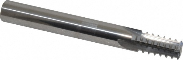 Scientific Cutting Tools TM 387-18NPT Straight Flute Thread Mill: 1/4-18 & 3/8-18, External & Internal, 4 Flutes, 7/16" Shank Dia, Solid Carbide Image