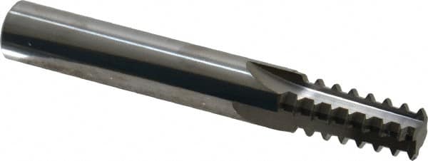 Scientific Cutting Tools TM 435-14NPT Straight Flute Thread Mill: 1/2-14 & 3/4-14, External & Internal, 4 Flutes, 1/2" Shank Dia, Solid Carbide 