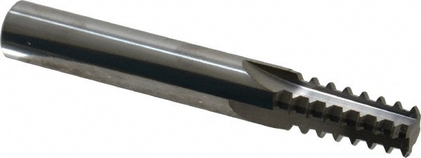 Scientific Cutting Tools TM 435-14NPT Straight Flute Thread Mill: 1/2-14 & 3/4-14, External & Internal, 4 Flutes, 1/2" Shank Dia, Solid Carbide Image