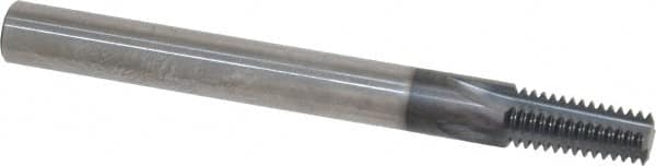 Scientific Cutting Tools TM21827NPT-A Straight Flute Thread Mill: 1/16 - 27 & 1/8 - 27, External & Internal, 4 Flutes, 1/4" Shank Dia, Solid Carbide 