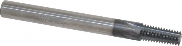 Scientific Cutting Tools TM21827NPT-A Straight Flute Thread Mill: 1/16 - 27 & 1/8 - 27, External & Internal, 4 Flutes, 1/4" Shank Dia, Solid Carbide Image