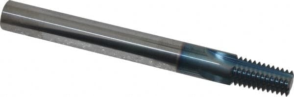 Scientific Cutting Tools TM33018NPTTIN/C Straight Flute Thread Mill: 1/4-18 & 3/8-18, External & Internal, 4 Flutes, 3/8" Shank Dia, Solid Carbide 