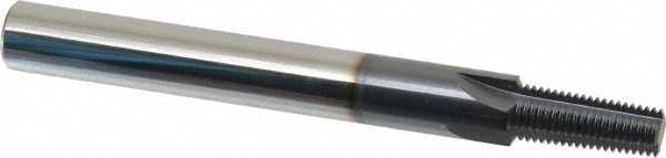 Scientific Cutting Tools TM28027NPTTIN/C Straight Flute Thread Mill: 1/8-27, External & Internal, 4 Flutes, 3/8" Shank Dia, Solid Carbide 