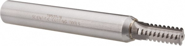 Scientific Cutting Tools TM.500-16 Straight Flute Thread Mill: 5/8-16, External & Internal, 4 Flutes, 3/4" Shank Dia, Solid Carbide Image