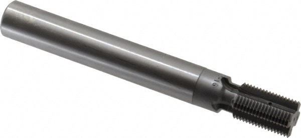 Scientific Cutting Tools TM 740-16 Straight Flute Thread Mill: 1-16, Internal, 4 Flutes, 3/4" Shank Dia, Solid Carbide Image