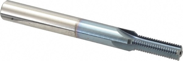 Scientific Cutting Tools TM295-24N Straight Flute Thread Mill: 3/8-24, External & Internal, 4 Flutes, 3/8" Shank Dia, Powdered Metal Image