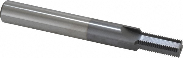 Scientific Cutting Tools TM395-24N Straight Flute Thread Mill: 1/2-24, External & Internal, 4 Flutes, 1/2" Shank Dia, Powdered Metal Image