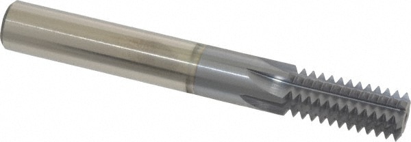 Scientific Cutting Tools TM480-11N Straight Flute Thread Mill: 5/8-11, External & Internal, 6 Flutes, 1/2" Shank Dia, Powdered Metal Image