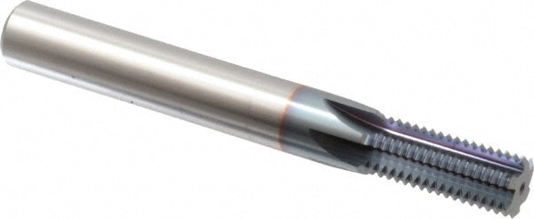 Scientific Cutting Tools TM480-16N Straight Flute Thread Mill: 5/8-16, External & Internal, 6 Flutes, 1/2" Shank Dia, Powdered Metal Image