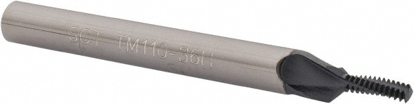 Scientific Cutting Tools TM110-36HA Helical Flute Thread Mill: #8-36, Internal, 3 Flute, 1/4" Shank Dia, Solid Carbide Image