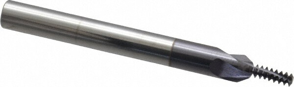 Scientific Cutting Tools TM125-24HA Helical Flute Thread Mill: #10-24, Internal & External, 3 Flute, 1/4" Shank Dia, Solid Carbide Image