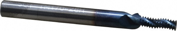 Scientific Cutting Tools TM170-28HA Helical Flute Thread Mill: 1/4-28, Internal & External, 3 Flute, 1/4" Shank Dia, Solid Carbide Image