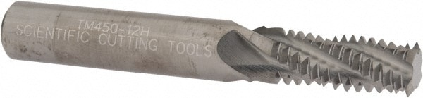 Scientific Cutting Tools TM 450-12H Helical Flute Thread Mill: 9/16-12, Internal & External, 4 Flute, 1/2" Shank Dia, Solid Carbide Image