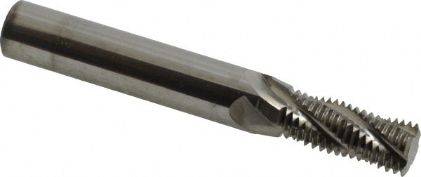 Scientific Cutting Tools TM450-16H Helical Flute Thread Mill: 9/16-16, Internal & External, 4 Flute, 1/2" Shank Dia, Solid Carbide Image